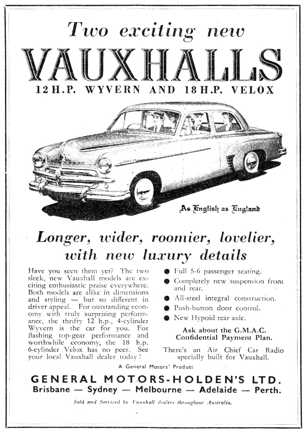 1952 Vauxhall 12hp Wyvern & 18hp Velox 
